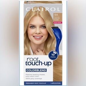 CLAIROL ROOT TOUCH-UP HAIR COLOR KIT 9A LIGHT ASH BLONDE NEW UNOPENED BOX